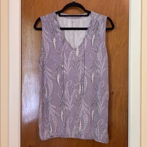 LOFT Sleeveless Paisley Top
